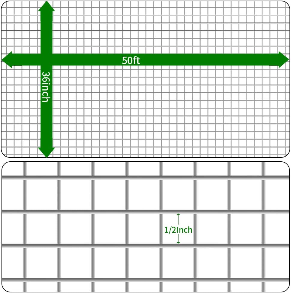 36 inch x 100 ft 14 Gauge Stainless Steel Welded Wire Mesh R259800