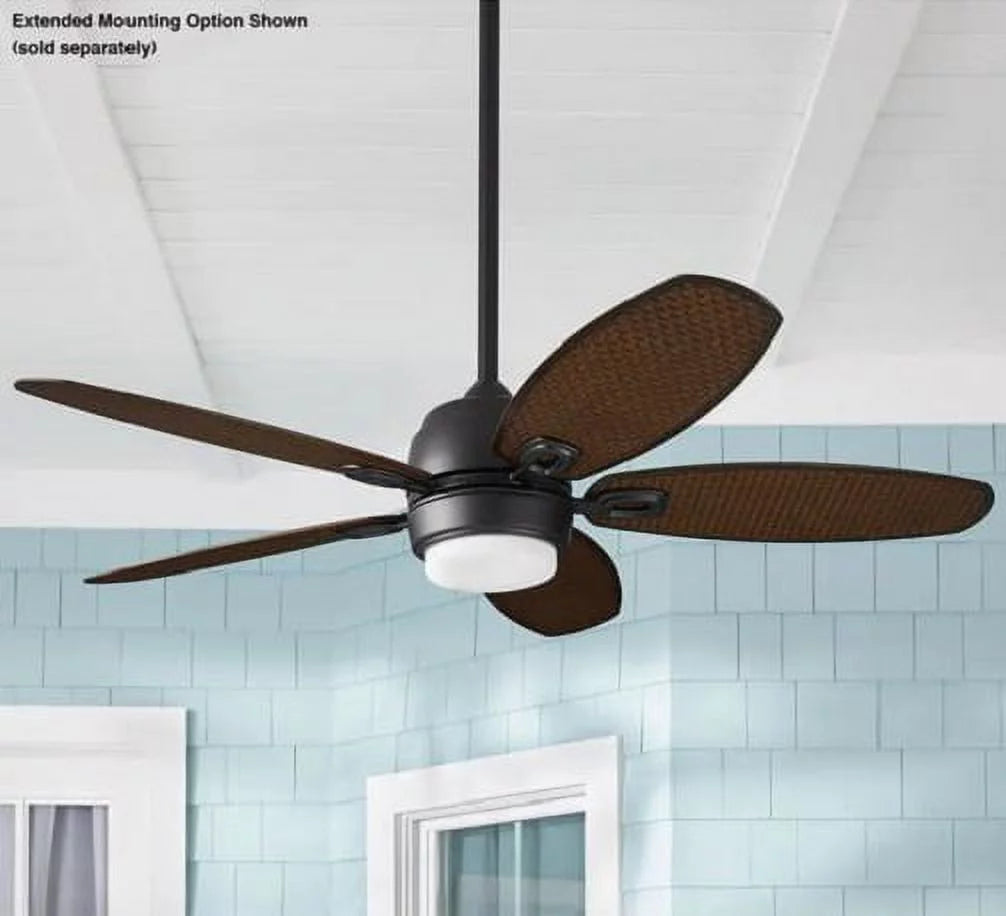 White LED Outdoor Ceiling Fan with Light C2468