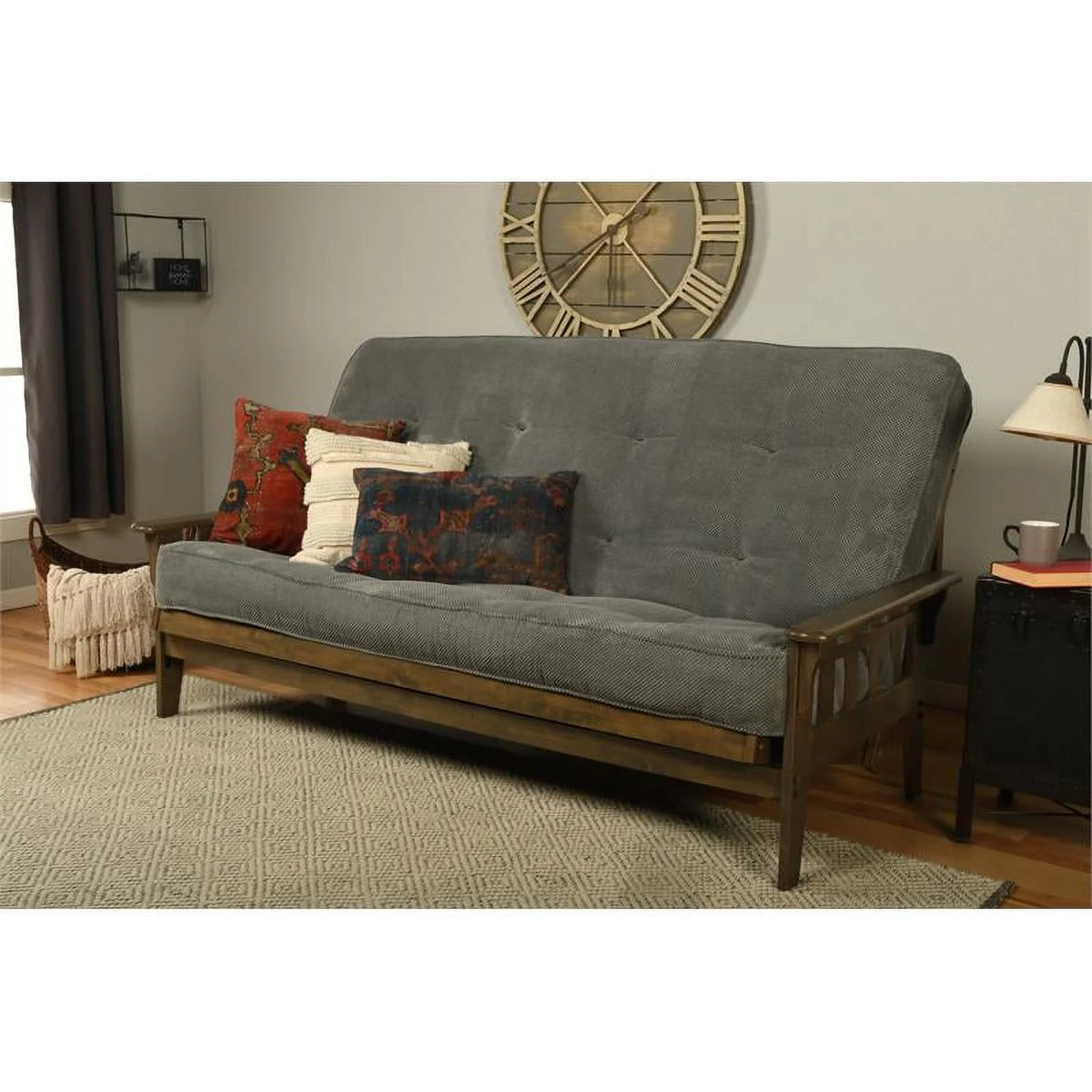 Queen Size Walnut Finish Mattress H9096
