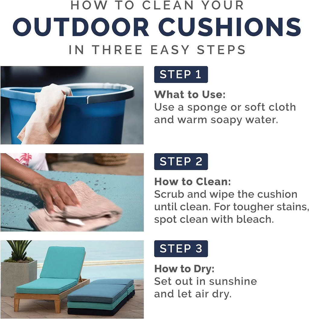 Sapphire Blue Outdoor Dining Chair Cushion 20 X 20 Y8495