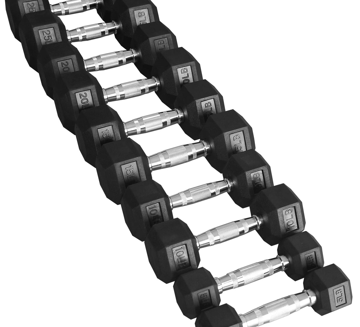 150LB Coated Hex Dumbbell Weight Set and Storage Rack R226