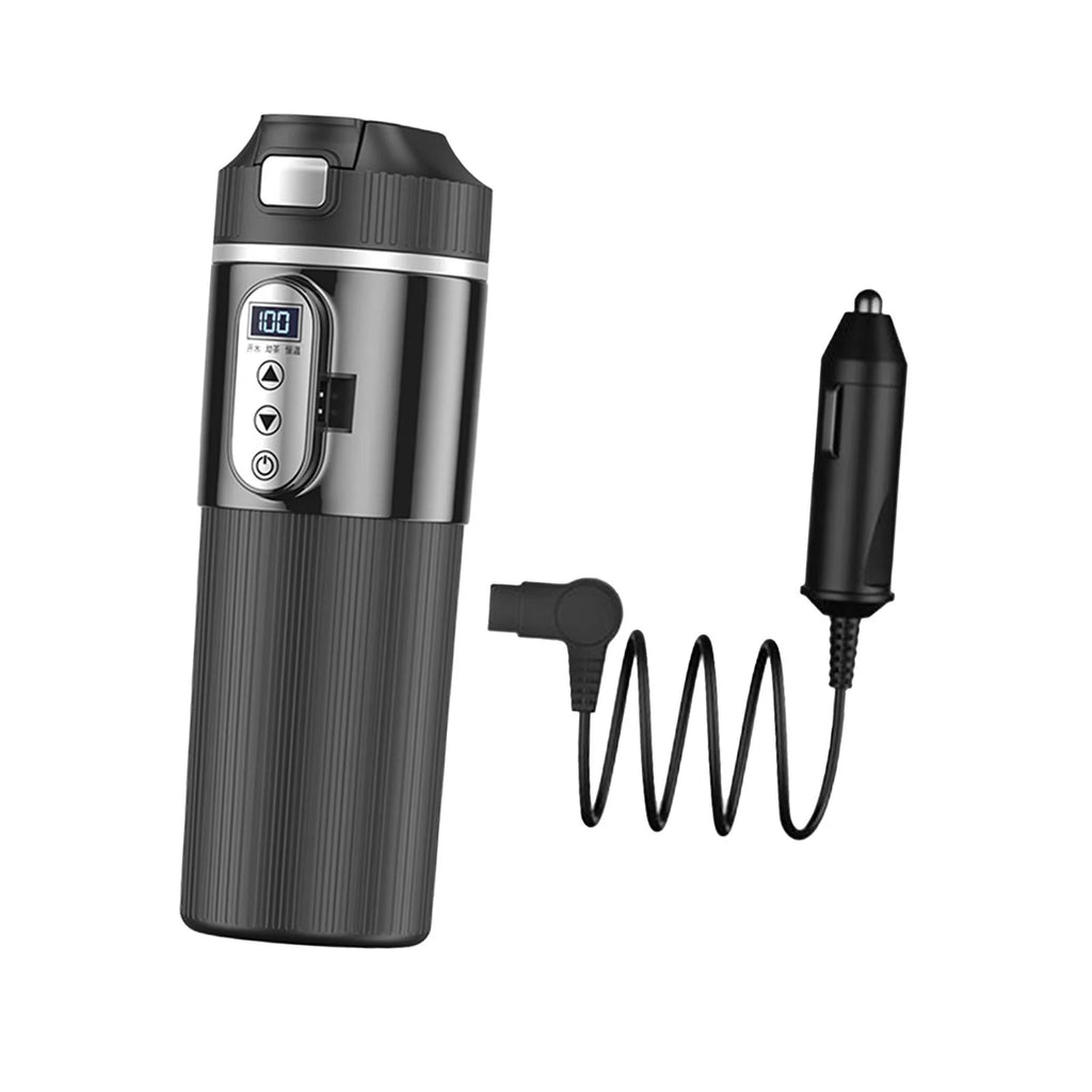 Black Portable Electric Car Heating Cup F9078
