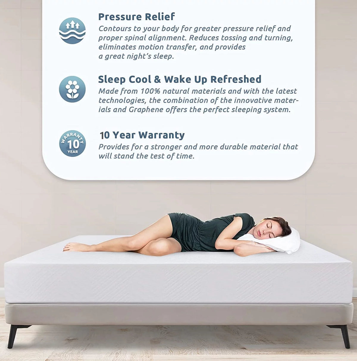King Size Memory Foam RV Mattress D234