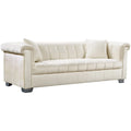Cream Velvet Sofa X241
