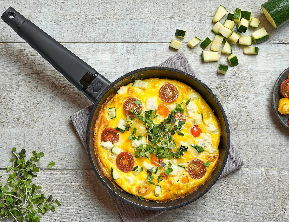 2pc Cast Aluminum Ceramic Nonstick Skillet Set J492008