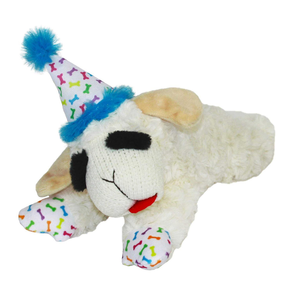 Lamb Chop Dog Toy with Birthday Hat K2487