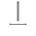 Flat Black Refrigerator Handle Kit I3781