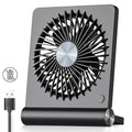 USB Desk Fan, Ultra Quiet Small Personal Fan with 180° Tilt Folding and 3 Speeds T403327