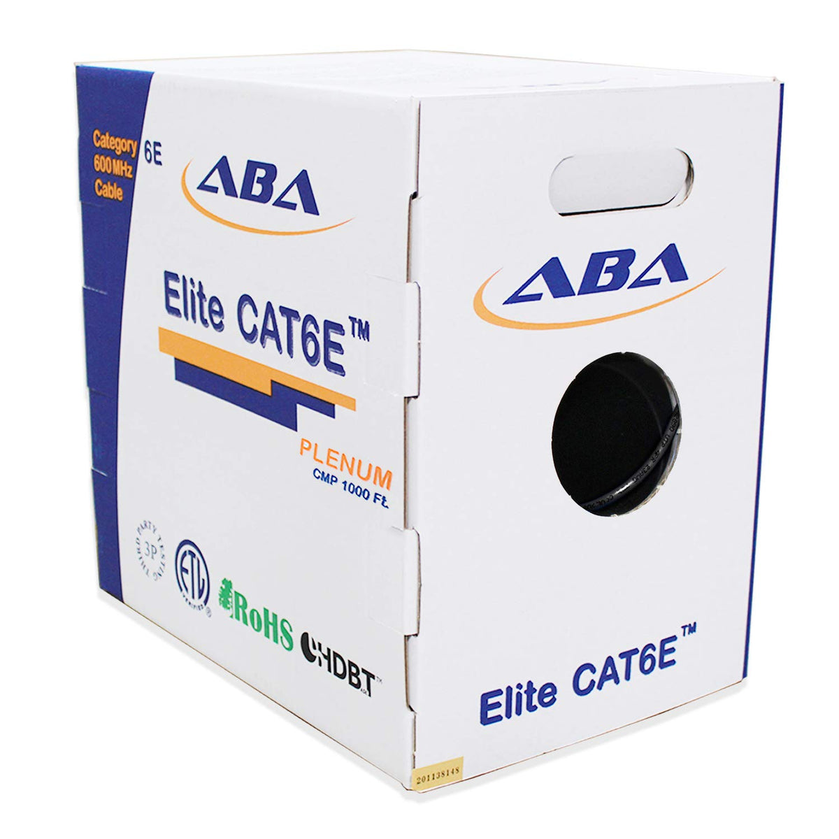 Cat6e Plenum 23AWG UTP 1000 Feet Solid Pure Copper Cable Y326