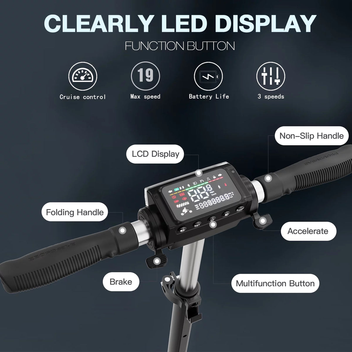 350W Folding Electric Scooter with 8 Solid Tires M8998