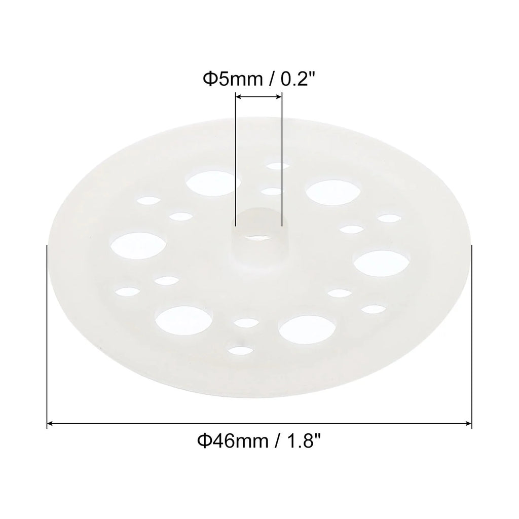 46mm Polypropylene Flat Plastic Washers White 400 Pack Q879