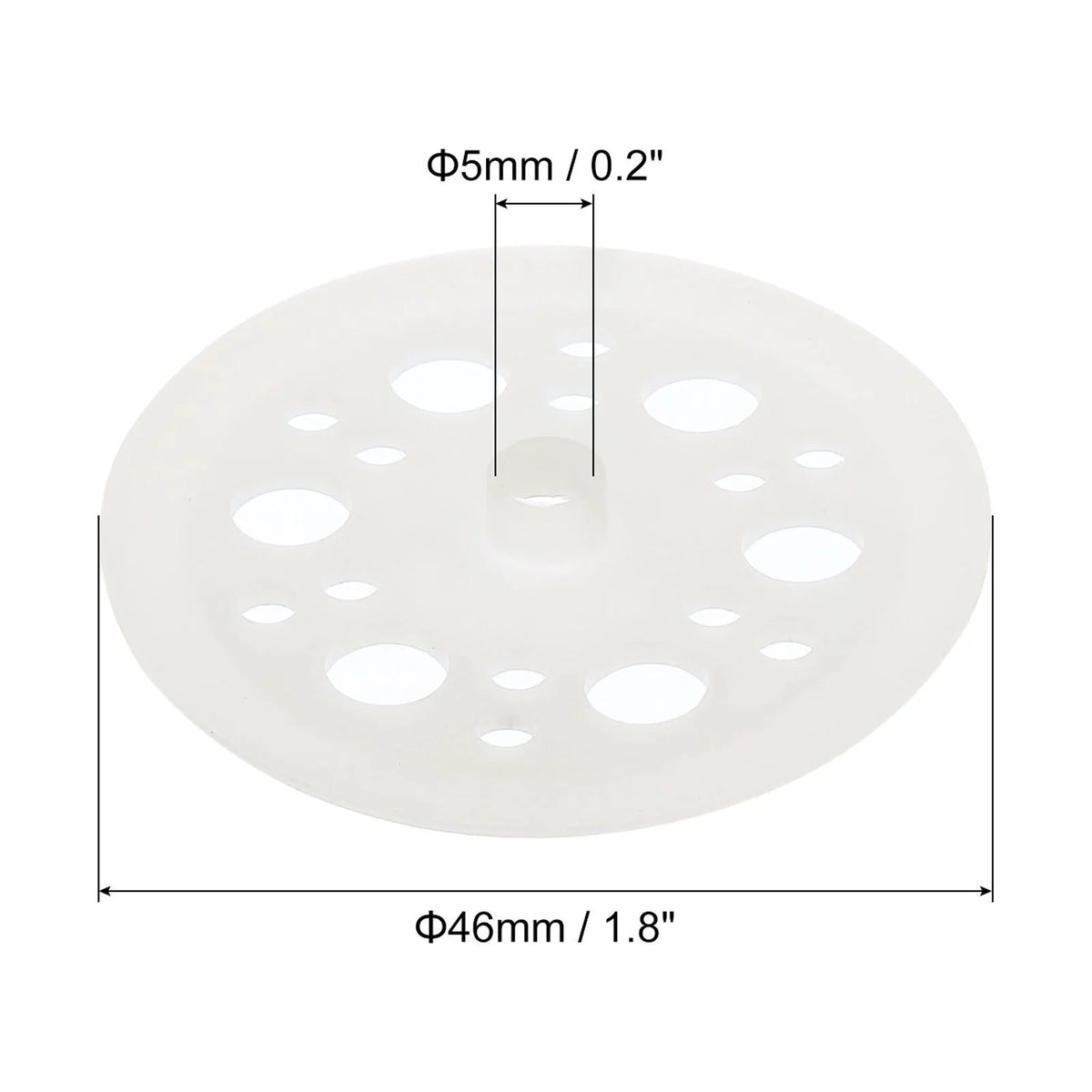 46mm Polypropylene Flat Plastic Washers White 400 Pack Q879