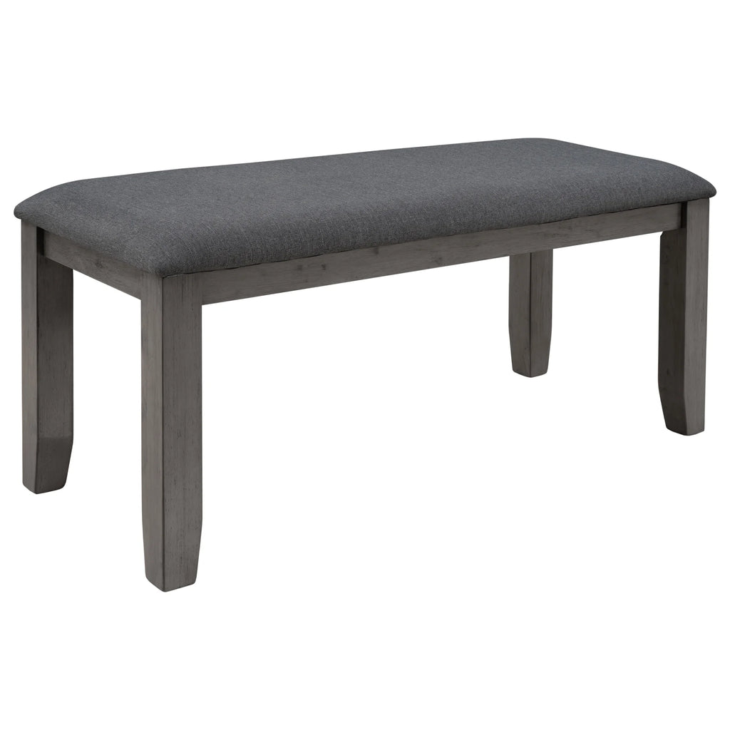 Rustic Wood Dining Set Set Of 6 Gray D26838