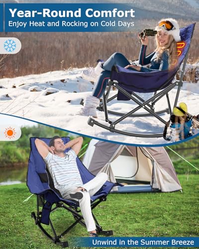 Oversized Heated Camping Chair with 3 Heat Levels F296