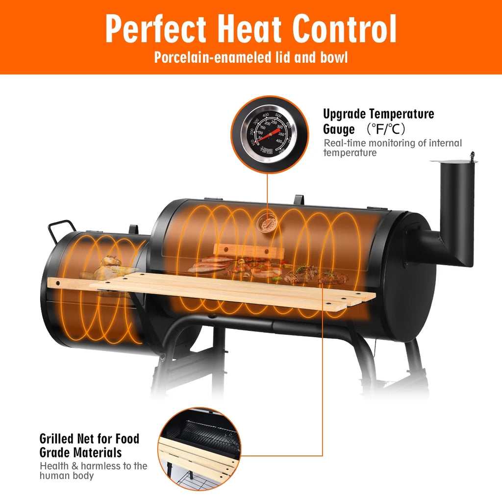 Outdoor BBQ Charcoal Grill Smoker O99710