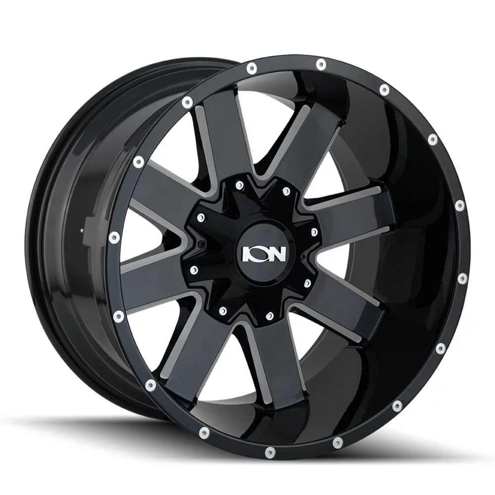 20X9 6X135/6X139.7 Gloss Black Milled E9123