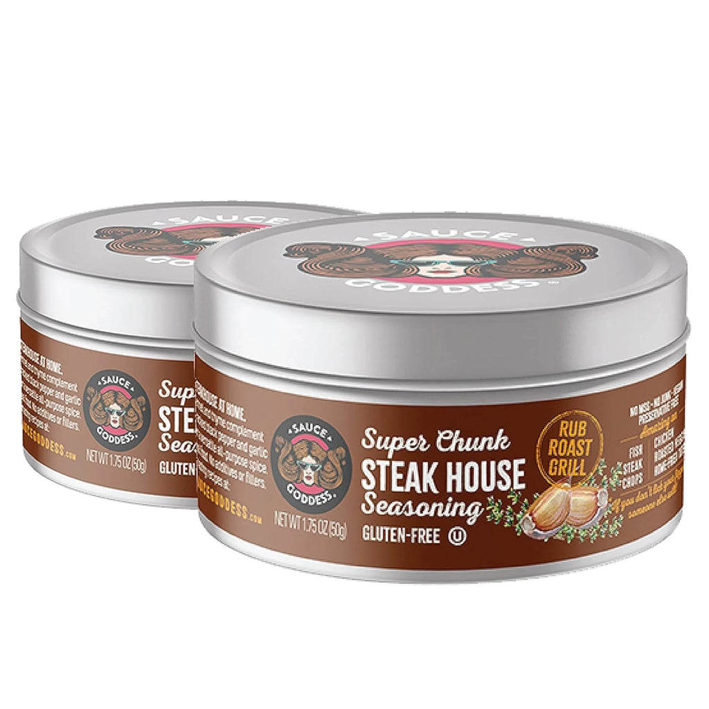Steak Seasoning No Sugar Gluten Free 2 Tin Cans L9021