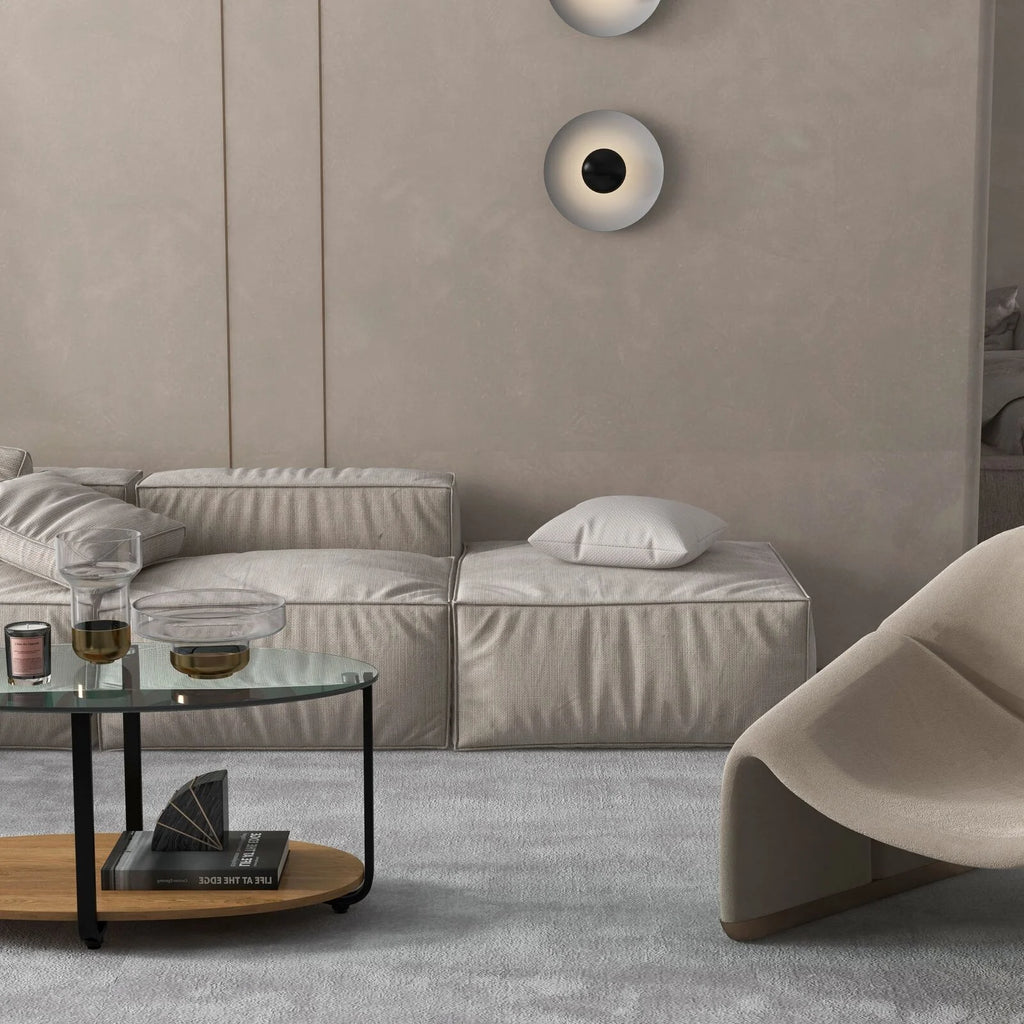 2-Tier Oval Glass-Top Coffee Table with Storage Shelf X697