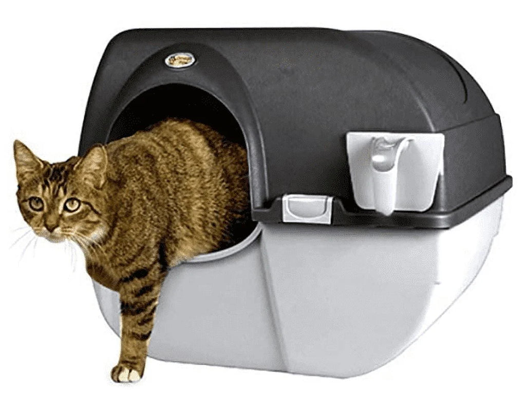 Black Self-Cleaning Litter Box N2438