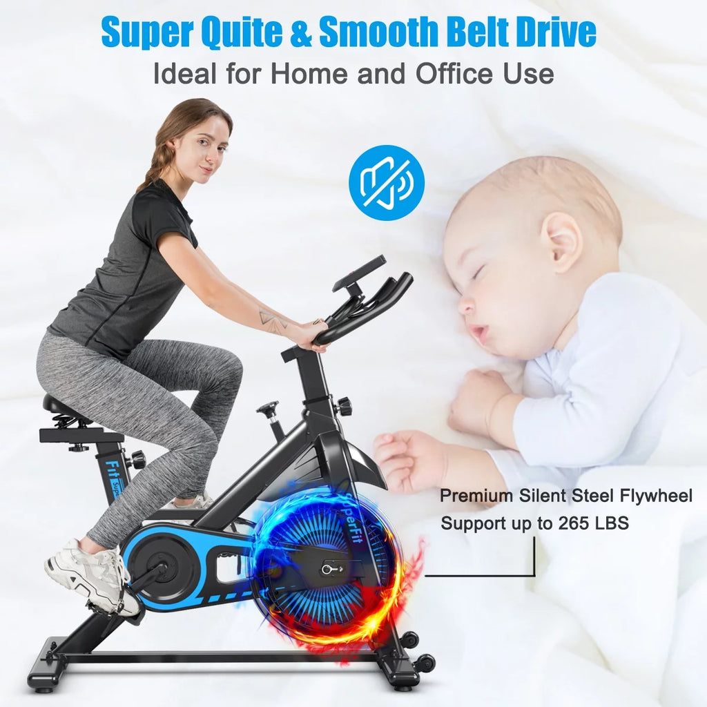 Indoor Cycling Stationary Bike Belt Drive Adjustable Resistance N650