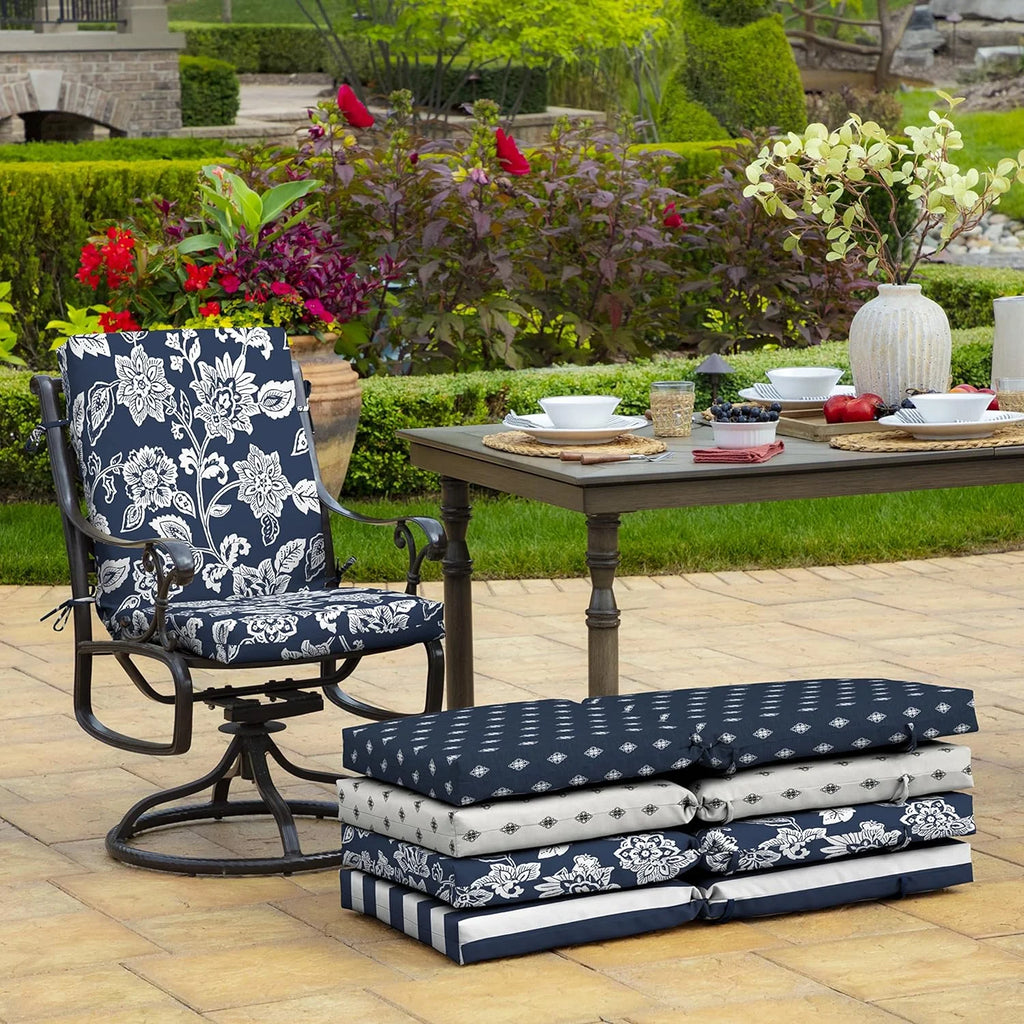 Sapphire Blue Outdoor Dining Chair Cushion 20 X 20 Y8495