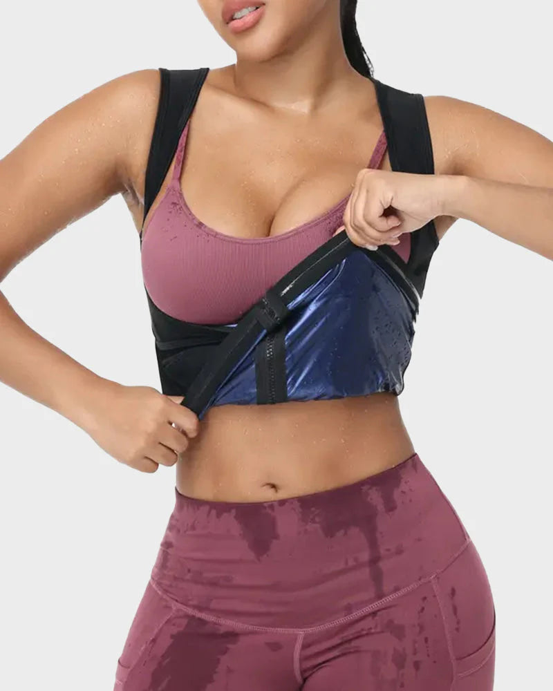 Adjustable Sauna Sweat Waist Trainer Tank Top S4259