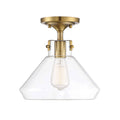 One-Light Semi-Flush in Warm Brass W964392