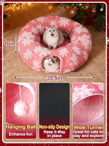 Christmas Tree Skirt with Cat Tunnel V670