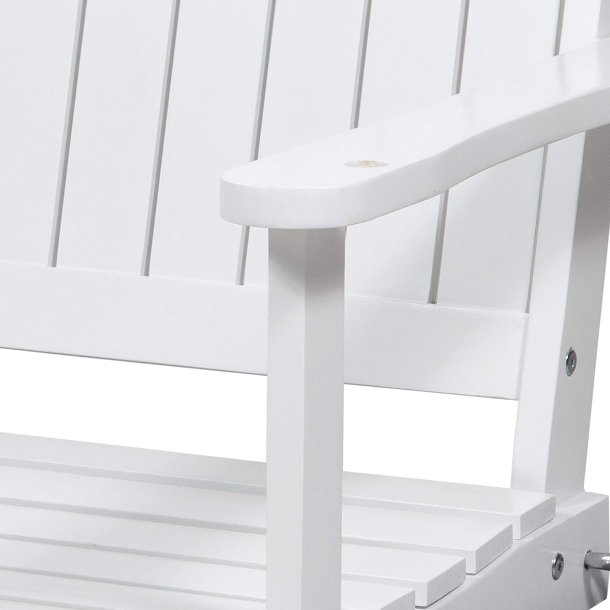 White Acacia Wood Porch Swing W531