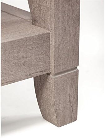 5 Shelf Bookcase in Washed Gray O54091