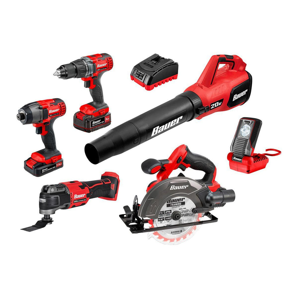 20V Cordless 6-Tool Combo Kit with Battery and Charger S223