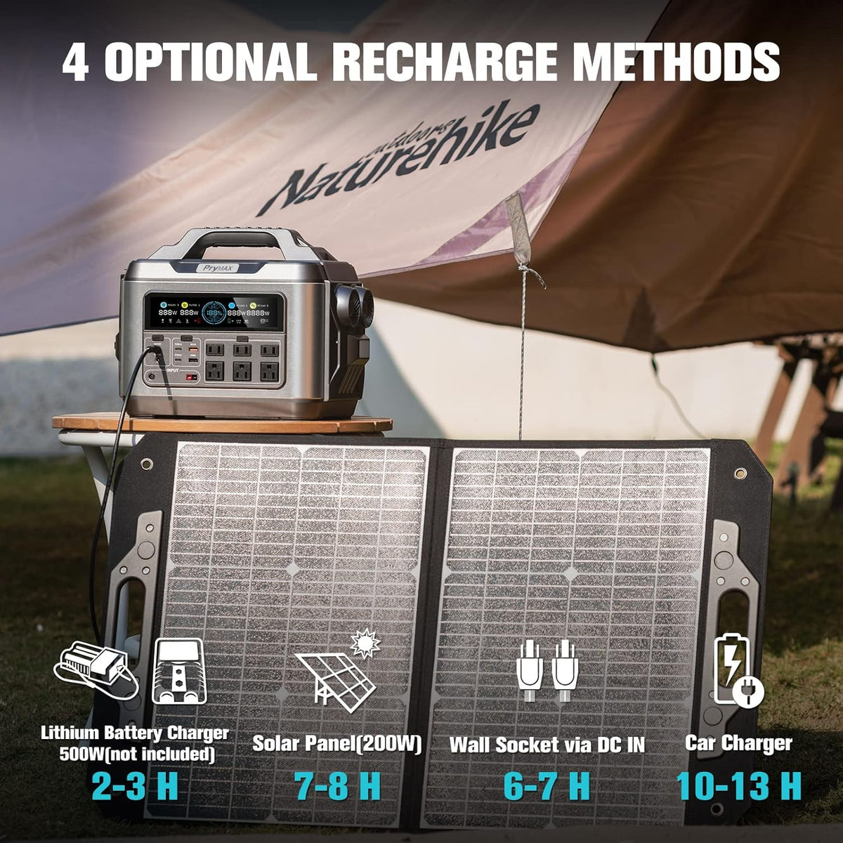 Portable Power Station 1200W 1110WH Solar Generator X3833