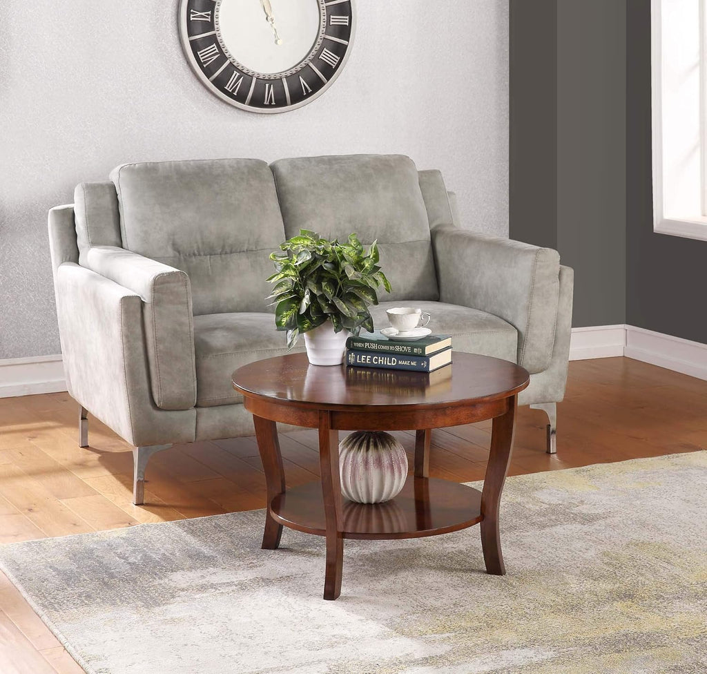 Round Espresso Coffee Table B4565