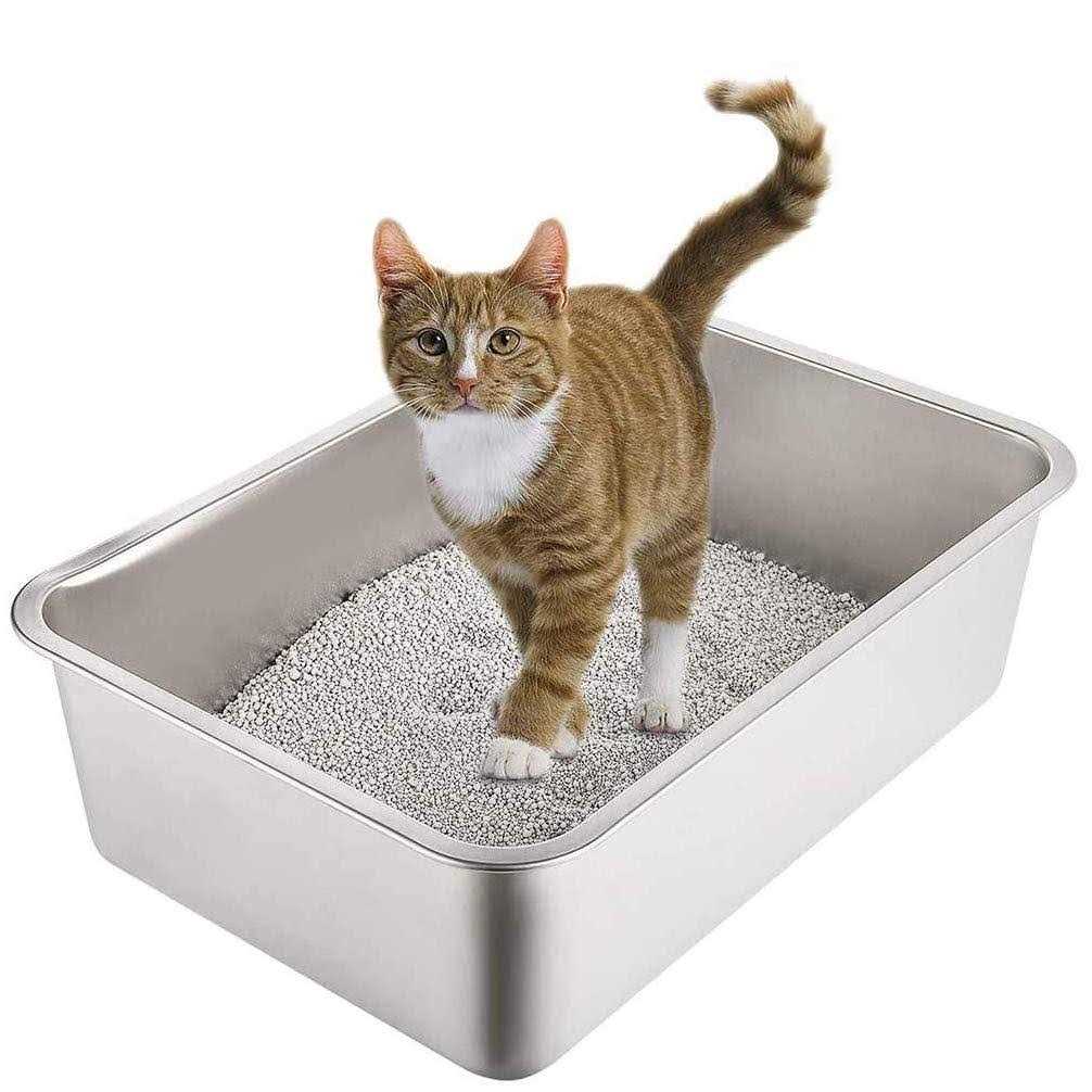 Stainless Steel Cat and Rabbit Litter Box S149438