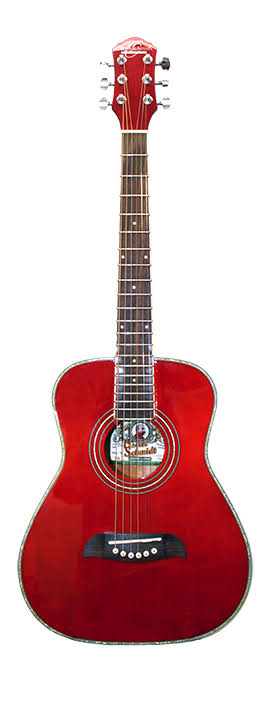 1/2 Size Trans Red Acoustic Guitar K120