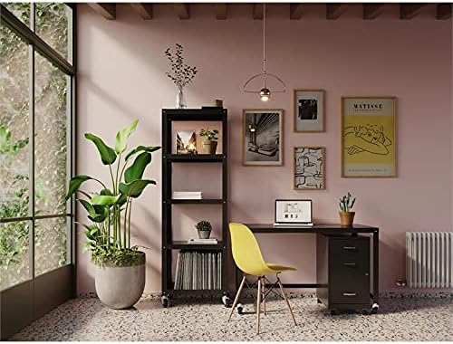 3 Drawer Metal Mobile File Cabinet with Lock, Black Q196437