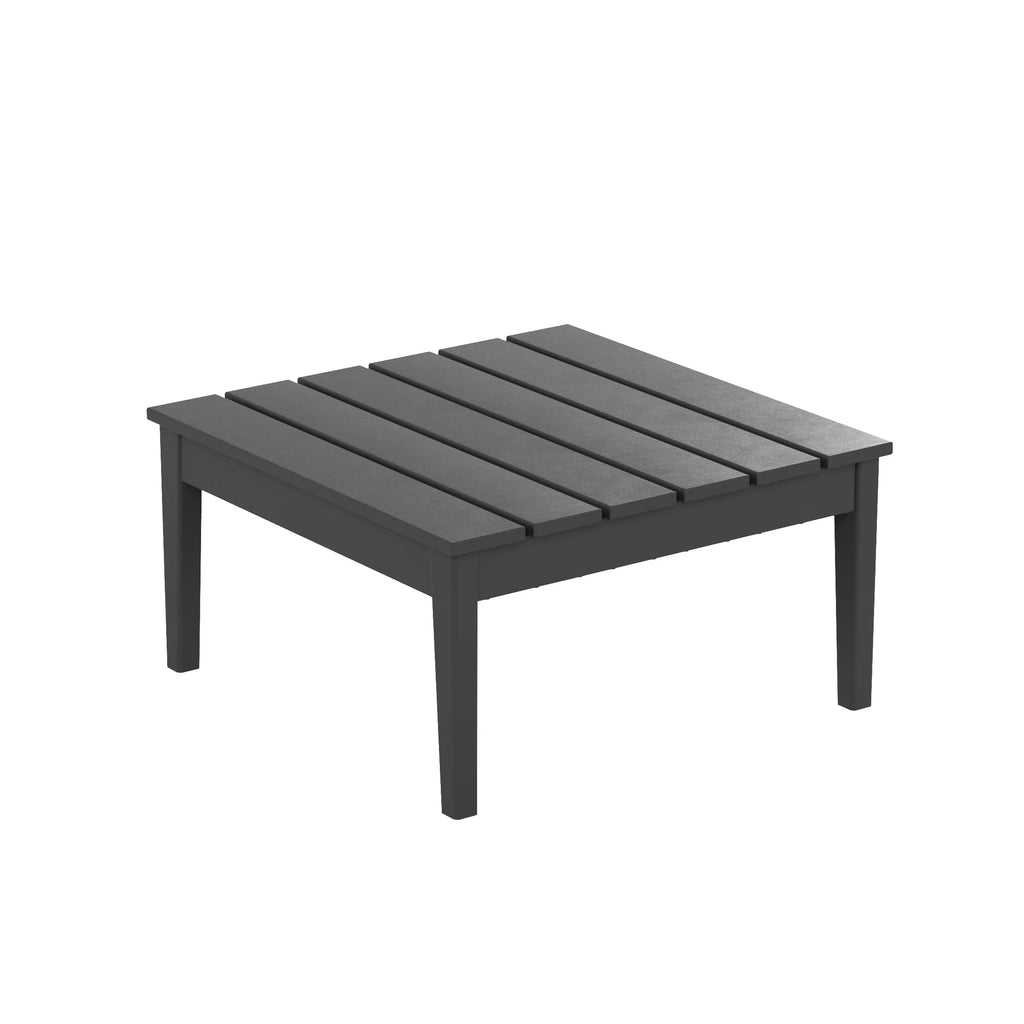 Black All Weather Poly Lumber Outdoor Coffee Table A210