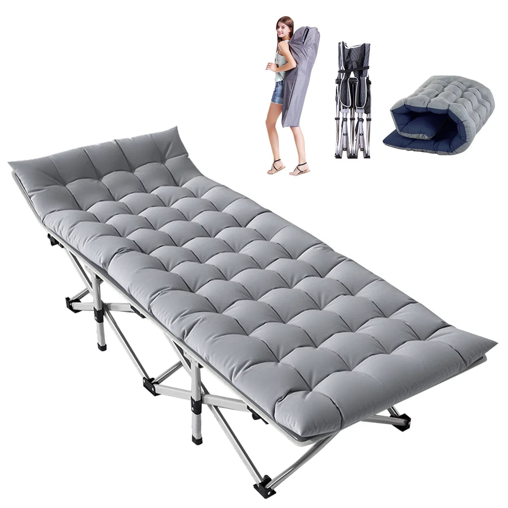 75" Folding Bed with Mattress and Carry Bag Z6038