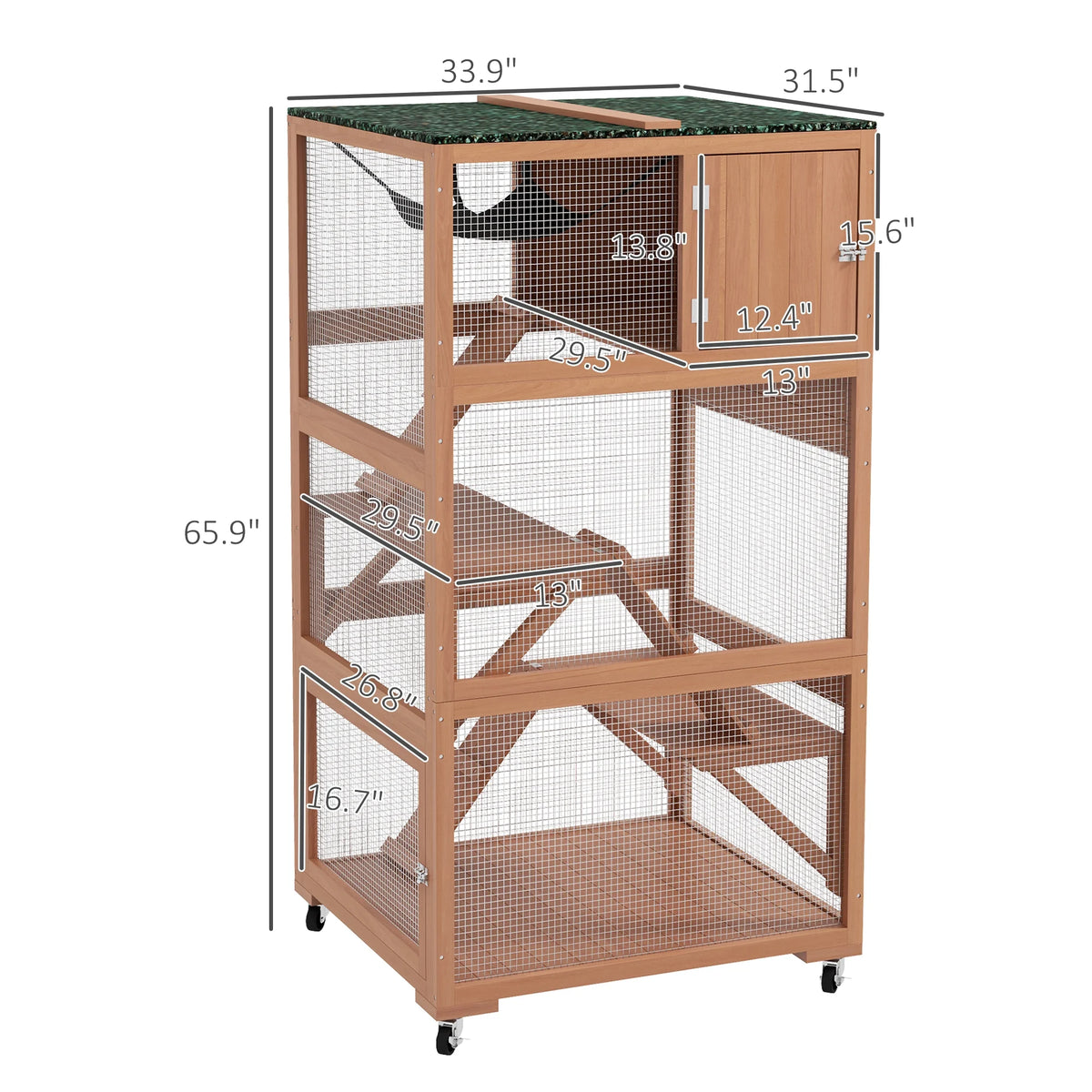 Outdoor Cat Enclosure with Hammock P85105
