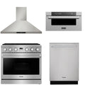 36 Gas Range, Range Hood, Dishwasher and Microwave R704