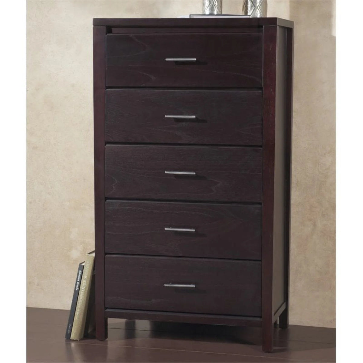 5 Drawer Chest in Espresso Finish G4851
