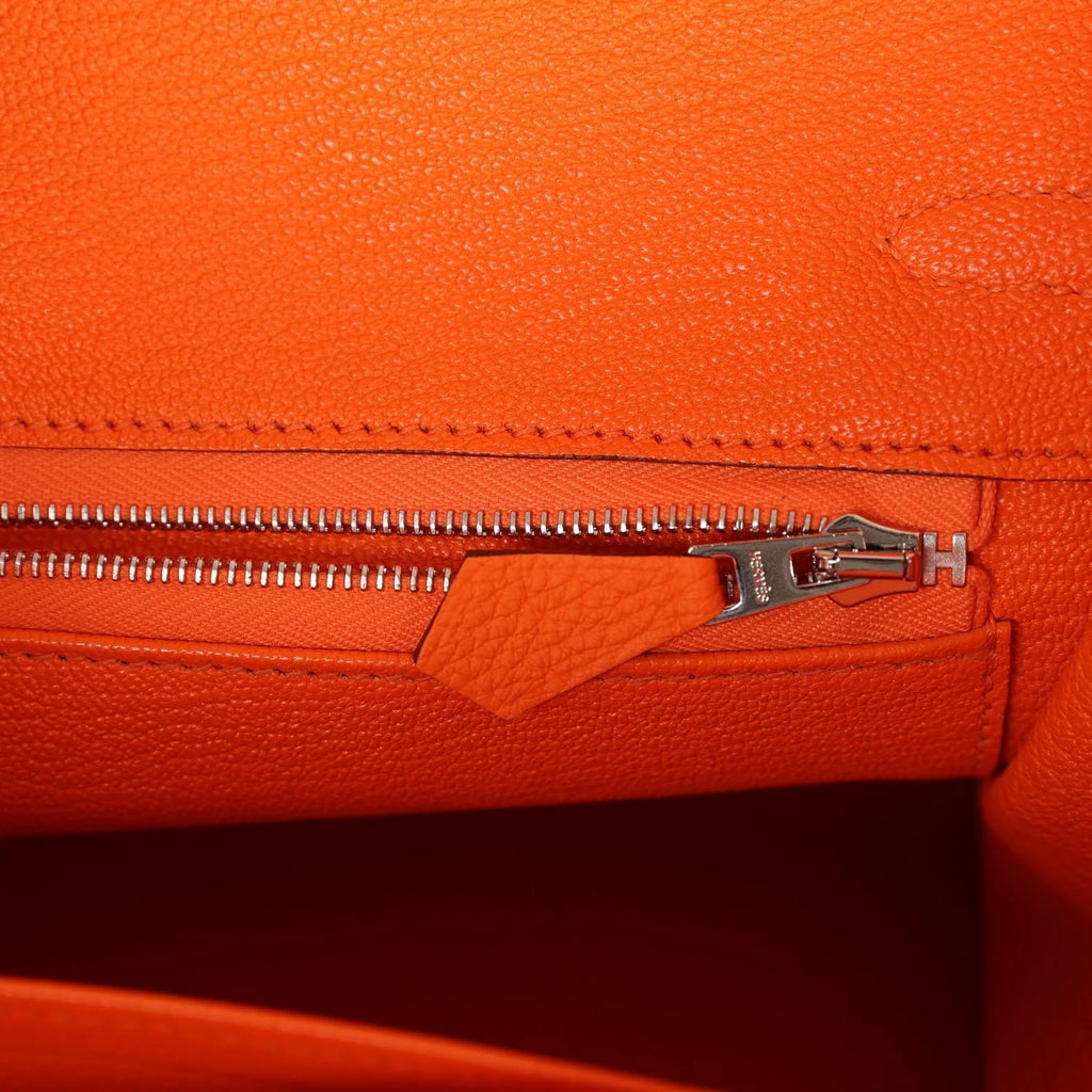 Orange Togo Leather Handbag V945