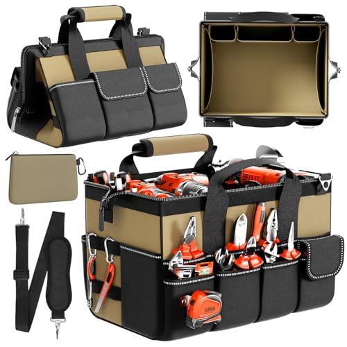 15.5 Inch 17-Pocket Portable Tool Bag with Adjustable Strap W323