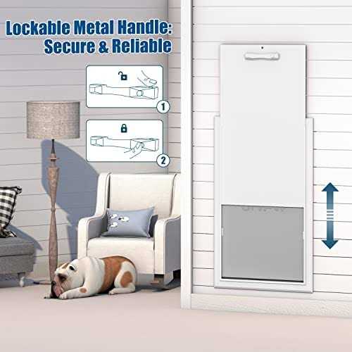 XL Heavy Duty Aluminum Dog Door D9923