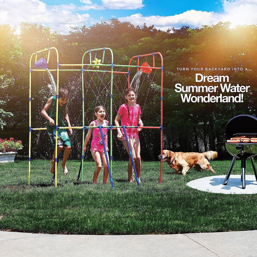 Waterpark Sprinkler Water Toy with Dump Buckets and Splash Wheel B162
