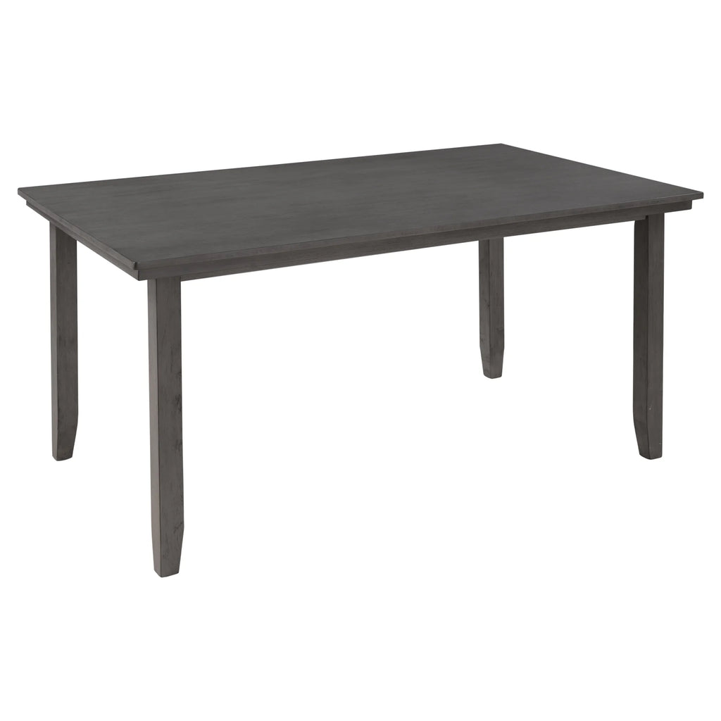 Rustic Wood Dining Set Set Of 6 Gray D26838