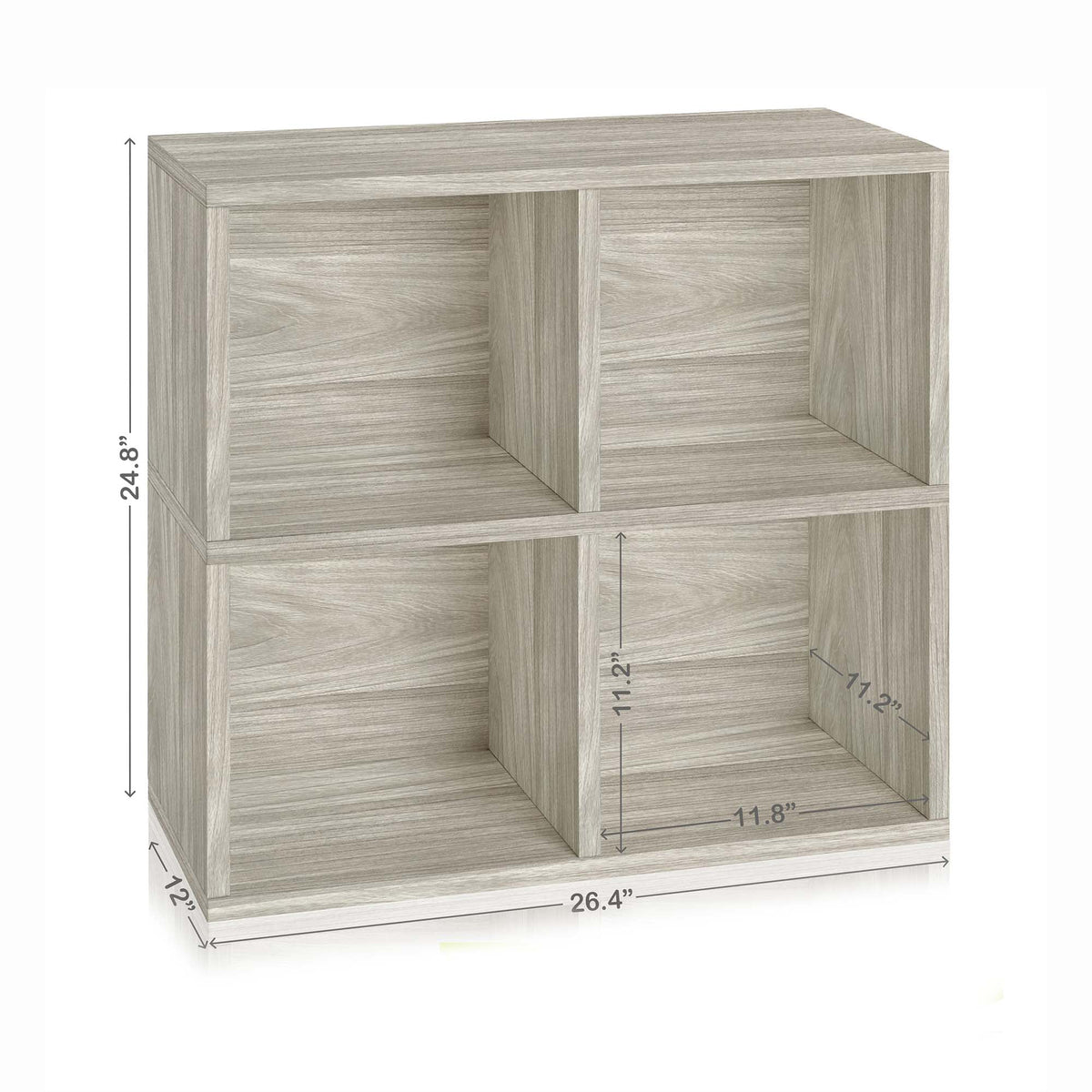 4 Cubby Bookcase Cube Shelf Organizer L591950