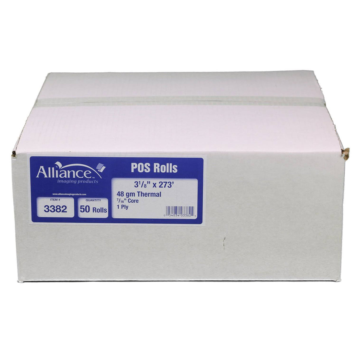 1-Ply Thermal Paper POS Rolls Carton of 50 Rolls A85699