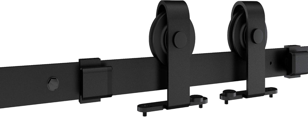 36in x 84in Frosted Glass Sliding Barn Door with Hardware Kit P456554