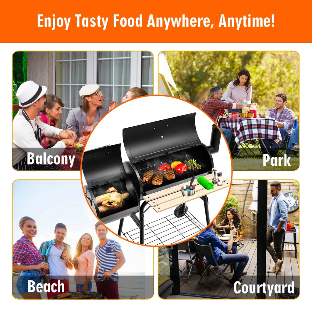 Outdoor BBQ Charcoal Grill Smoker O99710